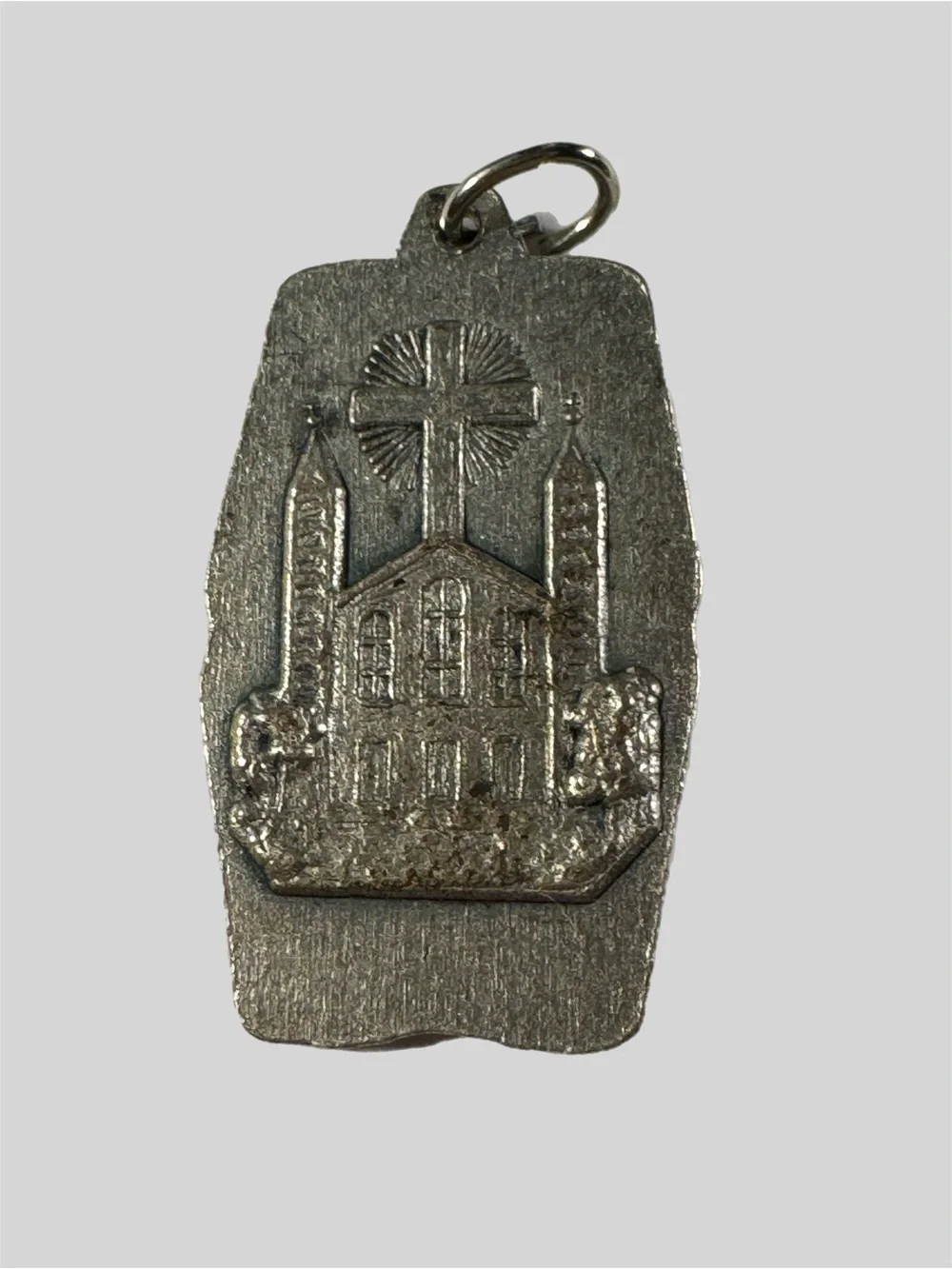 Vintage Our Lady of Medjugorje Queen of Peace Medal Pendant 1981 Catholic GUC